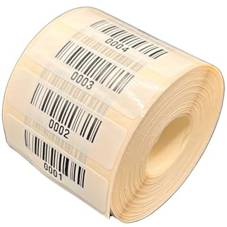Universaletiketten Barcodeetiketten Archivierungsetiketten Universalaufkleber Universal-Aufkleber 50x15mm fertig bedruckt 4 bis 13 Stellig 1000Etiketten/Rolle