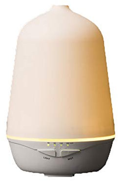 FFTSH Mini humidificador Hogar Oficina Dormitorio Escritorio Aceite Esencial Silencio Escasez de Agua y Apagado Purificación de Aire Spray Luz LED Difusor de Aroma Piel Seca Picazón Tos Además de