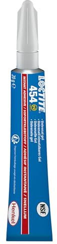 LOCTITE 454 Adesivo istantaneo cianoacrilato, Trasparente, 1 tubetto x 20g | Colla istantanea multiuso, Texture in gel, Per metalli, plastiche, legno e tessuti, Per applicazioni in verticale