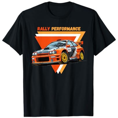 Rally Performance T-Shirt de Sport Automobile Voiture Course T-Shirt