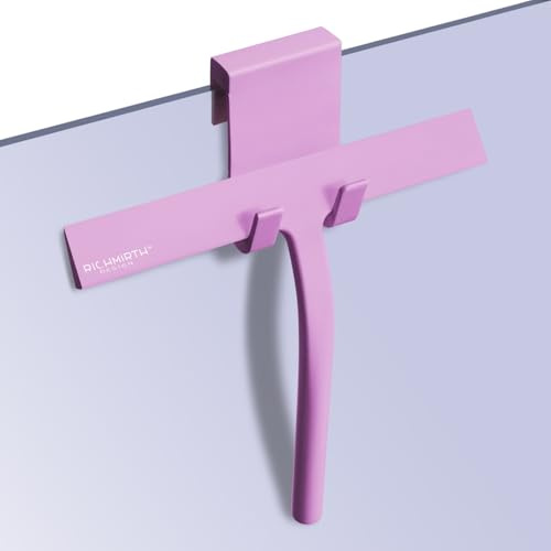 RICHMIRTH Raclette de Douche à Lame en Caoutchouc de Silicone de 22,9 cm de Large, raclette de fenêtre de Voiture, raclette de Douche pour Salle de Bain, Nettoyage Mural en Verre Transparent pour