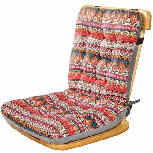 ZHUIYUAN High Back Chair Cushions with Ties, Recliner Cushions Outdoor Garden Patio Seat Cushion with Backrest Low Back Pain Relief Thick Large Lightweight Patio Seat Pads