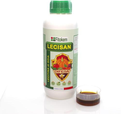 FITOKEM LECISAN - Engrais à Base de Lécithine de Soja pour Plantes (1 Litre à Diluer) Soutient les Plantes Pendant les Périodes de Stress, Idéal Après la Taille