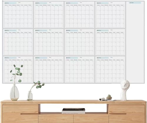 Calendario De Pared 2025 - Planificador De Pared 2025 | Calendario De Pared De 12 Meses | Calendario De Pared Anual Para Una Fácil Planificaci | Calendario De Trabajo Plegable