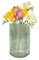 Point-Virgule Vase, deko Wohnzimmer, blumenvasen aus Glas, wunderschön, grün, 10.5x17.5cm
