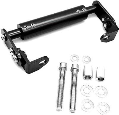 Moto Support Navigation Support De Navigation GPS pour Téléphone De Moto 22mm Barre D'extension pour Petit Déplacement Universel Tout-Terrain Support Navigation GPS(Black)