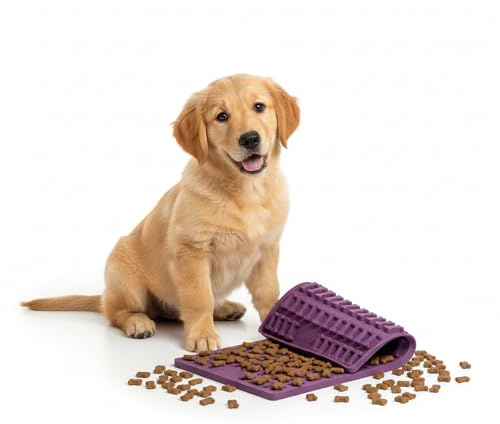 LuckyChef Backmatte kleiner Knochen für Hundekekse, Silikon, Beere | Antihaft- und geruchsneutrale Silikonform, BPA-frei, lebensmittelecht, spülmaschinenfest. Für selbstgemachte Hundeleckerlis.
