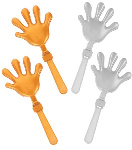 TOYANDONA 4 Clappers Noisemakers in e Accessori per Compleanni Sportivi e Materiale Resistente per e Divertimento