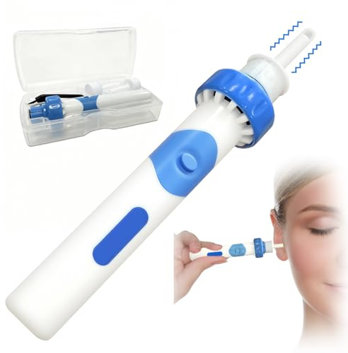 Oroclear Ohrenschmalz-Sauger, Ohrenreiniger Entferner, Ohrenschmalz-Reiniger, Sicheres Und Weiches Ear Cleaner mit 2 Waschbaren Ersatzköpfen, für Erwachsene, Kinder und ältere Me