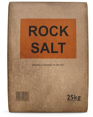 25kg Brown Rock Salt – Bulk De-Icing Salt for Driveways, Roads, Paths & Grit Bins | Fast-Acting Winter Grit | Ideal for Ice & Snow Clearance