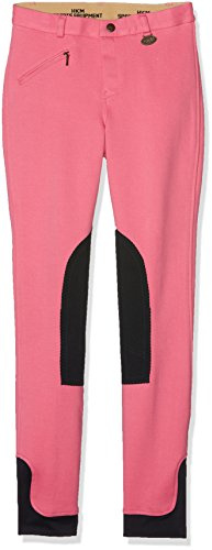 HKM Pantalon d'équitation pour Fille Pantalon de Penny Easy avec basanes - rose - 12 ans
