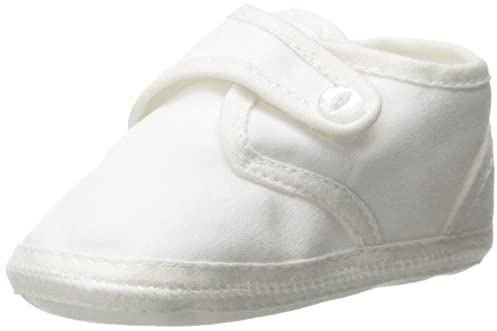 Little Things Mean A Lot Boys Cotton Sateen Christening Baptism Shoe - Size 4