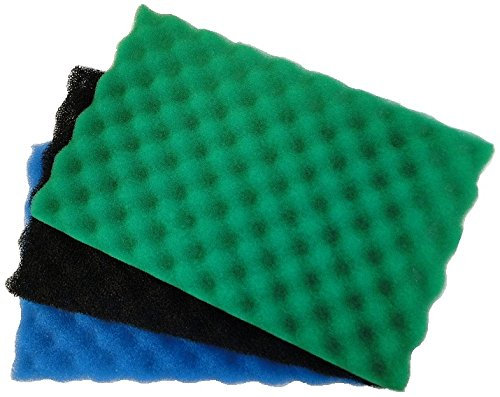 allpondsolutions Replacement Garden Fish Pond Spare Filter Foams Sponge Packs - Set of 3 Fine Medium Coarse (25 x 18)