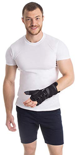 TOROS GROUP MANUFACTURE Stecca pollice-Tutore Pollice-Fascia Pollice-Stabilizzatore Dito-Cinghia Polso-Tutore polso-per sindrome del tunnel carpale con immobilizzatore pollice DESTRA Medium