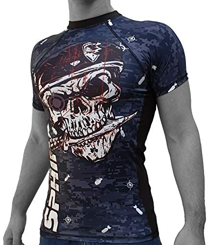 G5 HT SPORT Rashguard Sphinx Skull (M, Blu)