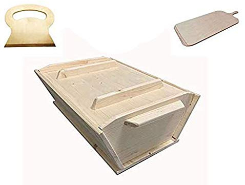 kit set pizze Madia Maddia maidda siciliana in legno lamellare personalizzabile per impasto manuale pizza napoletana contenitore cassetta cassa vaschetta porta impasto lievitazione vasca