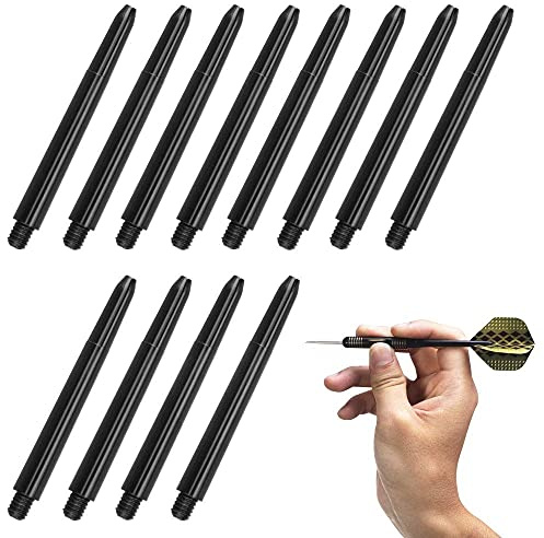 XAVSWRDE 100 PCS 48MM Fléchettes en Nylon 48 * 5mm 2BA Tiges de Fléchettes Durable Barres de Fléchettes Robuste Texture Mate pour Fléchettes gymnases salles de Fitness Salons de Divertissement