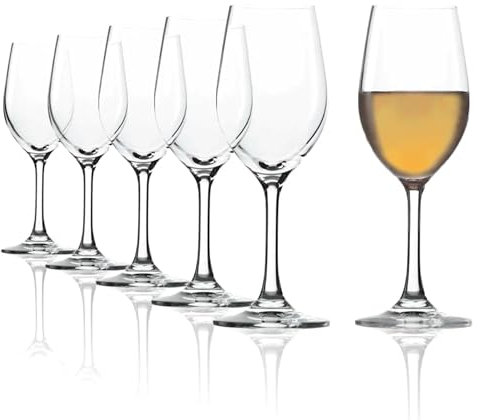 Stölzle Lausitz Bicchieri da Vino Dolce Classic Set di 6, 180 ml – Eleganti Calici in Cristallo per Vini Rossi e Bianchi Dolci, Porto e Sherry – Lavabili in Lavastoviglie, Made in Germany