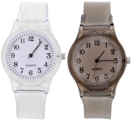 Hemobllo Kinderuhr Analog Leichte Kunststoff Armbanduhr Wasserdicht Lernuhr Für Jungen Mädchen Schulalltag Freizeit