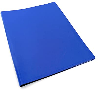 Portalistino Morbido da 100 Buste, Formato A4, Colore BLU