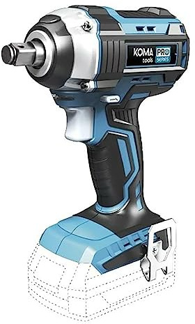 LLAVE DE IMPACTO 20V (SIN BATERIA Y CARGADOR) 16x23,5cm KOMA TOOLS PRO SERIES BATTERY