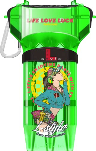L-style Dart Case Krystal One von Thor-Sports in diversen Farben/Darts Wallet/Hardcase (Krystal One 2023 M9, Green)