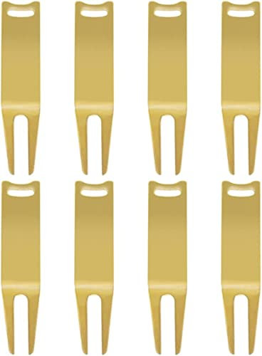 GIFRAN 8-teiliges Golf-Divot-Reparaturwerkzeug, Golf-Pitchgabeln, Pitchgabeln aus Metall, Ballmarker und Pitch-Reparatur, Biege-Divot-Reparaturwerkzeug for Liebhaber