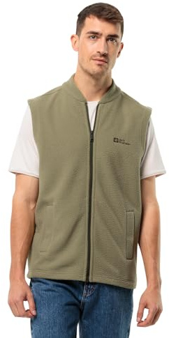 Jack Wolfskin Light CURL väst M fleeceväst, bay-leaf, XXL, Bay-löv, XXL