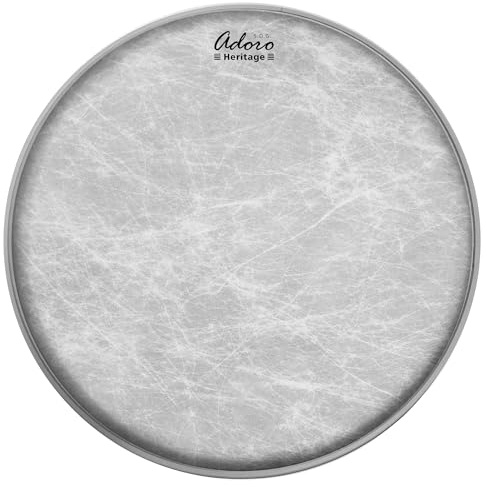13“ Adoro Heritage Naturfell Imitat Schlagzeugfell für Snare und Tom