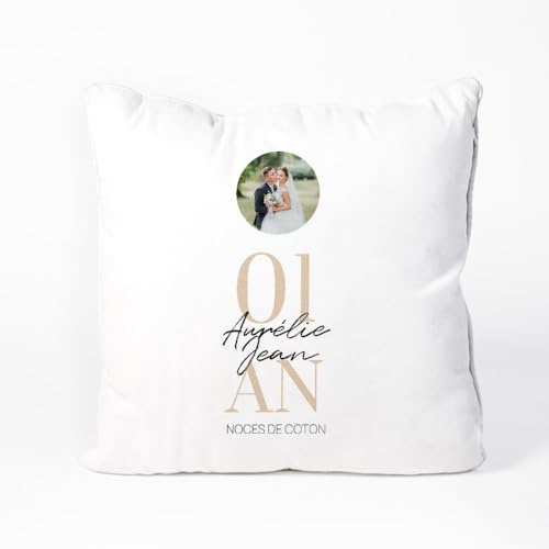 CADEAUX.COM Coussin personnalisé - Anniversaire de Mariage