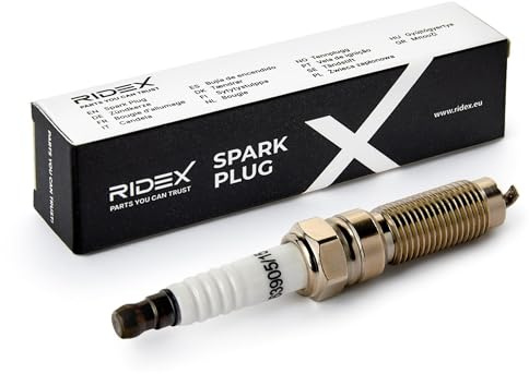 RIDEX 686S0099 Zündkerze Spanner Size: 14 Gewindelänge: 25 Kompatibel mit FORD Fiesta Mk6 Schrägheck JA8, JR8 FOCUS III Turnier Kuga Mk2 DM2 Mondeo V Kombi CF FOCUS III