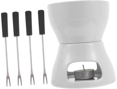 Cabilock 1 Satz Schokolade Schmelztiegel Schokoladen-Fondue-Topf-Butter Kaffee Süßigkeiten Käse Schweizer Kerze Schmelztiegel Schweizer Käse Käsefondue Milch Kochender Schmelztiegel Eisen