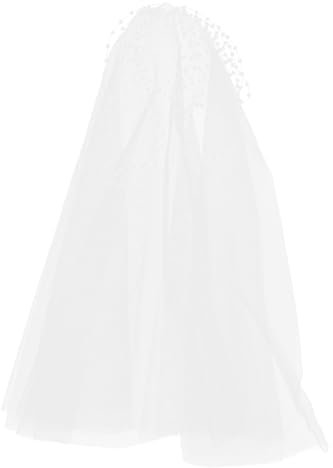 VALICLUD Kurzer Brautschleier Aus Tüll Eleganter Weißer Hochzeitskopfschmuck Für Junggesellinnenabschied Und Verlobung Leicht Und Bequem Perfektes Accessoire Für Braut