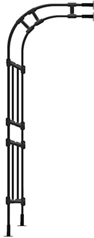 Gartenbogen aus Metall, zur Wandmontage, mit halber Seite, Pergola-Laube, Rose, Kletterpflanze, Dekoration für Hauswände und Haustür/Terrasse, 120 cm
