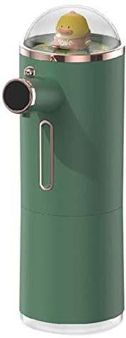 Beufee Dispenser Automatico di Sapone, Dispenser Automatico di Sapone Simpatico Dispenser Automatico di Sapone in Schiuma Touchless Dispenser di Sapone Liquido per Cucina Bagno (Verde)