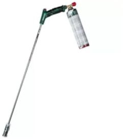 Generisch Unkrautbrenner mit Gaskartusche Abflammgerät Piezozündung Gasbrenner Grün Metall 446633