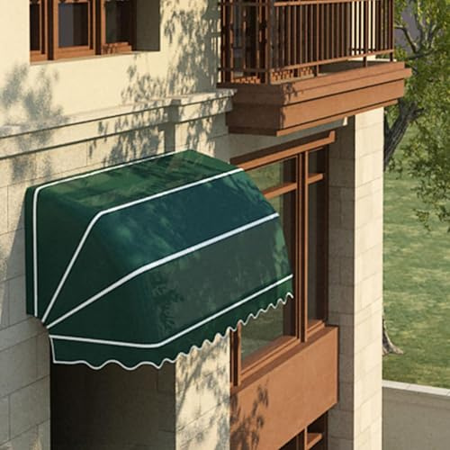 Toldo retráctil - Toldo curvo francés para puerta y ventana, protección contra la lluvia, refugio plegable al aire libre para cafetería y restaurante