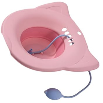 Healvian Kompaktes Tragbares Sitzbad mit Rutschfestem Design aus Pp und Tpr und Stabiler Konstruktion für Wochenbettpflege und Schwangerschaft