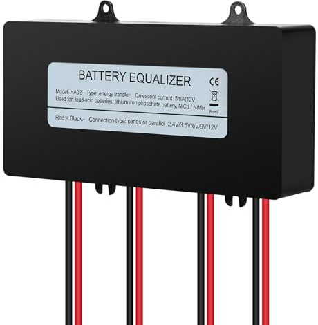 Yctze Équilibreur de Tension Actif de Batterie 4S 6-12 V pour Batteries au Lithium, NiMH et pour Applications Automobiles et Solaires