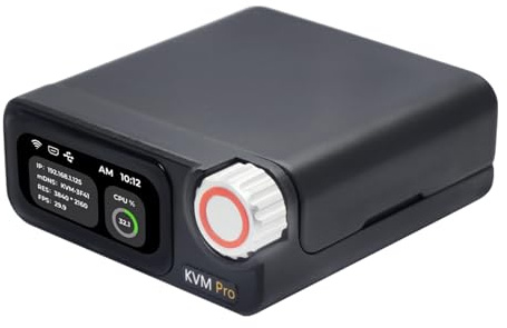youyeetoo Sipeed NanoKVM Pro – 4K KVM over IP per la gestione remota dei server, ATX Power Control, WiFi6, HDMI Loop-Out, accesso a livello BIOS, compatibile con Pi-KVM (striscia LED senza schermo