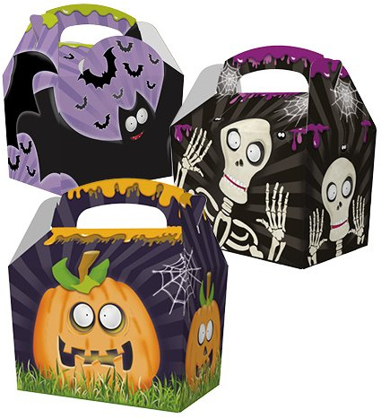 Deli Supplies 250 x Spooky Time Halloween Kids Meal Party Boxes Cardboard Lunch Box