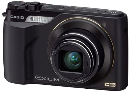 Casio Exilim EX-FH100 Highspeed Digitalkamera (10 Megapixel, 10-fach opt. Zoom, 7,6 cm (3 Zoll) Display, bildstabilisiert) schwarz