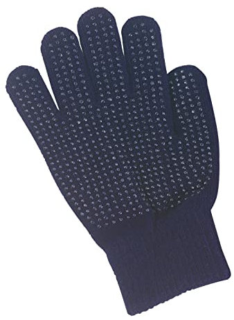Kerbl 321601 Kinder Reithandschuh Magic Grippy, Noppen Handschuh, Marine