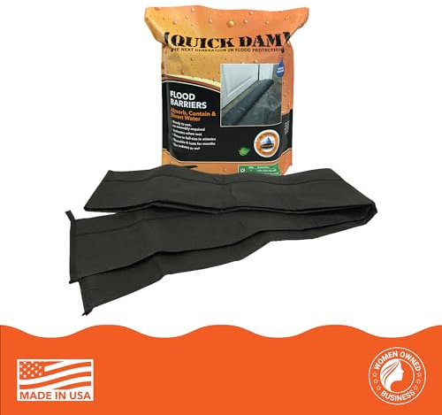 Quick Dam QD610-1 Wasseraktivierte Flutsperre, 1 Stück, schwarz, 3 m