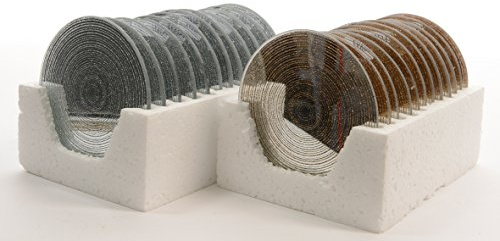 Einzelner Glas-Spiegel-Untersetzer mit Glitzerstreifen, Silber oder Gold