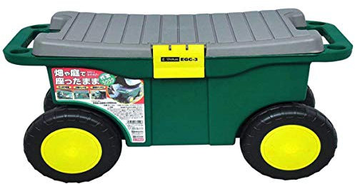 Unibos Garden Kneeler Tool Storage Wheeled Portable Weeding Cart Seat Stool Accessory
