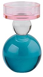 Gift Company Kerzenhalter Sari Kugel, Kerzenständer, Kristallglas, Rosa, Mint, Flieder, 13 cm, 1094601012