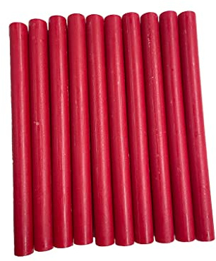 Siegelwachs-Sticks für Heißklebepistolen, Magentarot, 10 Stück
