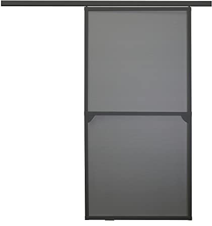 Nematek Premium Insektenschutz Schiebetür - Fliegengitter Schiebetüren für Terrassentüren als Bausatz - Fliegengitter Balkontür Schiebetür in 120 x 240 cm, anthrazit
