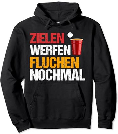 Beerpong Herren Bier Pong Bierpong Pullover Hoodie